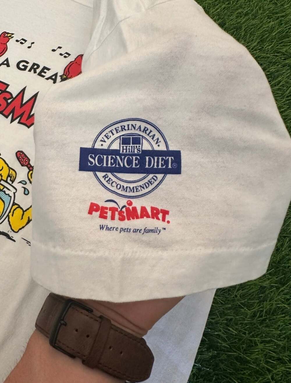 Vintage 90s Fruit of the Loom PetSmart I Had a Great Time Graphic T-Shirt - Picture 3 of 4